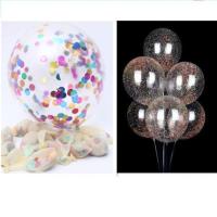透明亮片气球批发地推装饰儿童玩具气球加厚透明魔力气球泡沫气球 [泡沫+亮片]气球 25只[不含其他]