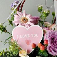 花店鲜花贺卡情人节快乐小卡片早日康复生日快乐花束祝福七夕特价 鲜花贺卡(Iloveyou50张