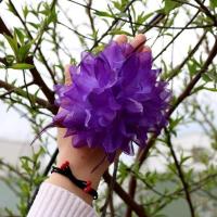 幼儿园儿童舞蹈手腕花演出成人手环朵朵戴手拿六一太阳花小学生亮 紫色 4朵装