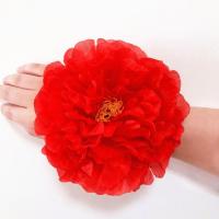 六一手环幼儿园舞蹈手腕花头花广场舞手指花腕花表演道具装饰花 红色
