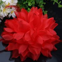 厂家直供新品手腕花手指花头花广场舞花儿童表演大妈手花 集体 红色 14cm