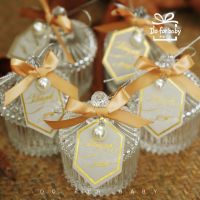 珍珠之恋 喜糖盒小随身带糖盒结婚礼喜糖盒ins风创意伴手礼盒空盒 珍珠款-香槟色10个装 可放6颗小德芙