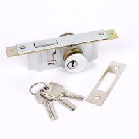肯德基门锁通用型铝合金门锁有框玻璃门锁双开门锁通用铝合金型门 铝合金主体