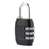 密码锁挂锁抽屉小锁头柜子锁行李箱健身房锁头旅行箱学生包迷你锁 黑色