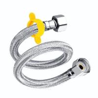 4分304水管软管太阳能电热水器配件通用下水管马桶排水管淋浴软管 [加厚螺帽]20cm送扳手