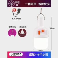 太阳能户外露营灯帐篷灯充电应急照明家用超亮野营地摊灯夜市挂灯 迷你款V-49
