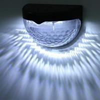 新款太阳能灯户外庭院装饰灯家用壁灯挂灯花园防水装饰超亮小夜灯 白光[1只] 黑壳