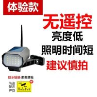 全自动太阳能照明庭院灯超亮感应路灯仿真监控户外防水天黑自动亮 2021仿真监控太阳能灯【进口灯芯】 普亮【20W无遥控单