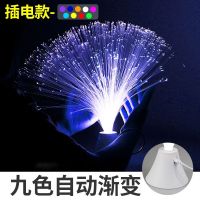 星空小夜灯光纤灯满天星床头卧室睡眠创意梦幻ins浪漫夜光仪台 九彩自动变色[USB插电款]