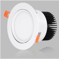 cob筒灯嵌入式客厅卧室背景墙吊顶led筒灯射灯天花灯三色变光黑色 暖白光 3W特价薄料白色筒灯开孔7cm