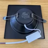 粒粒阳光led方形格栅灯筒灯格栅吊顶专用1010和1515 黑色3.5寸7w筒灯开孔10*10白光