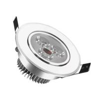 三棵松LED天花灯3W嵌入式洞灯射灯牛眼走廊过道灯白色面筒灯开孔7 白光 3W（开孔60-70）