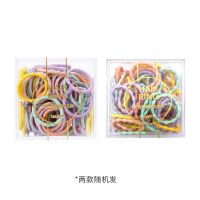 MINISO名创优品彩色迷你戒指发圈黑色皮绳橡皮筋女编手绳100条装 100条装彩色迷你戒指发圈