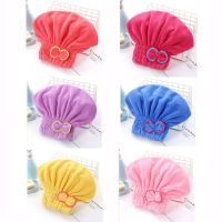 速干发帽浴帽珊瑚绒吸水发巾女包头巾女帽子拒绝吹风机 颜色随机一个装