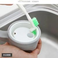 保温杯盖缝隙清洗刷奶瓶刷奶嘴刷套装水槽凹槽清洁刷角去污个 L 型刷