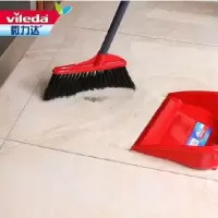 微力达耐用扫把簸箕套装软毛轻便喷塑铁管扫把 扫帚扫把套装簸箕