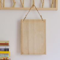 家规家训挂画墙贴挂图卧室门挂饰进门墙壁装饰房门挂件挂牌带绳木 35*25原木-空白牌子