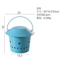 蚊香炉家用带盖防火室内香薰炉蚊香盘托创意香炉蚊香架铁艺蚊香盒 防火蚊香盒蓝色