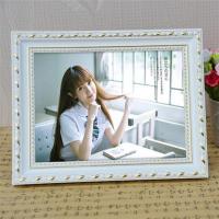 实木A4授权证书框 三证合一A3营业执照工商挂墙荣誉证书相框摆台 518新白 A5相框21*14.8摆挂两用