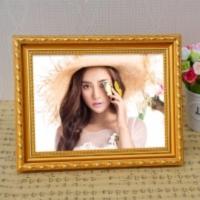 实木挂墙相框A4摆台7寸5 6 8 10 12 16寸相片架创意儿童画框 新金 5寸(8.9*12.7)挂摆