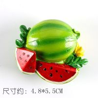 可爱水果冰箱贴磁铁立体仿真磁贴 立体西瓜