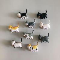 冰箱贴磁贴3D立体动物可吸附创意可爱卡通可转头磁性贴留言贴装饰 1代猫冰箱贴