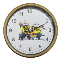 北欧创意挂钟卧室卡通挂表儿童房时钟静音客厅钟表家用挂墙石英钟 TS-619 22cm普通版9寸-送挂钩