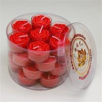 酥油灯供佛100粒4小时七彩莲花型蜡烛供佛家用无烟广缘酥油灯蜡烛 4小时28个红色花型款(胶壳)