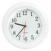 LAMIKO静音简约现代风时钟挂表家居百搭个性创意时钟 【有声跳秒】珍珠白（直径21cm） 10英寸（直径25cm）