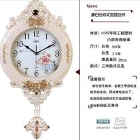挂钟客厅创意时尚个性复古时钟挂墙家用钟饰大气艺术装饰船舵钟表 6753金裂纹