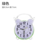 【送电池】学生时钟闹钟静音电子钟创意简约卧室床头儿童小钟表 复古款-绿色（不送电池）