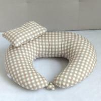 新品哺乳枕套 多功能孕妇枕/喂奶枕套 妇婴宝宝用品不含枕芯 卡其格子款枕套 送枕芯套