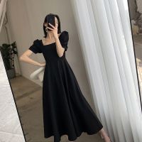 哺乳连衣裙小黑裙夏季外出辣妈款哺乳衣夏装时尚显瘦大码喂奶潮服 黑色 M建议90-112斤左右穿