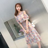 产后2021夏季哺乳连衣裙时尚短袖雪纺显瘦喂奶衣服外穿母乳期上衣 杏色 M