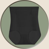 产后高腰收腹提臀内裤女小肚子强力束腰收胃塑形束身瘦腰夏季薄款 黑色 M【适合产后80-100斤】