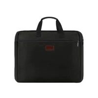 A4文件袋拉链手提袋公文包帆布袋档案袋学生补习袋收纳袋资料袋 5505黑色