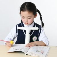 学生视力保护器 防近视坐姿矫正器儿童写字姿势矫正器防低头矫正 护眼甲-象牙白