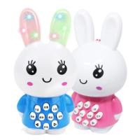 婴幼儿早教安抚音乐节奏棒不倒翁玩具宝宝3-6-12个月新生益智音乐 兔子早教机 单个