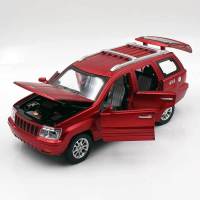 合金车模型吉普大切诺基奔驰迈巴赫布加迪凯迪拉克桑塔纳回力声光 吉普大切诺基红