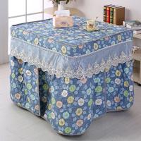 加厚烤火罩电炉罩子取暖桌罩套烤火被罩麻将机罩烤火罩电暖炉罩 蓝色之恋 70*70*70cm