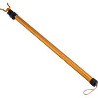 服装店可伸缩铝合金挑衣杆家用衣叉撑衣杆晾衣杆便携晒衣竿取衫杆 金色[三段伸缩]