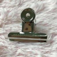 bigbang权志龙GD王子异王九龙大楠同款PMO帽夹不锈钢金属刻字夹子 银色 50mm