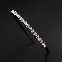 韩版防滑带齿发箍水钻头箍成人发卡简约洗脸发带头饰刘海发夹发饰 LQ8623A白色