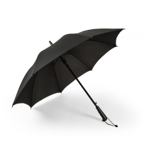 超大24骨加固防风学生长柄伞实木手柄大号商务双人三人直柄雨伞男 （8骨长柄雨伞95cm）自动黑色