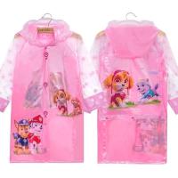 厂家直销儿童雨衣汪汪队旺旺对旺旺队巡逻队狗狗佩齐猪飞侠超级 粉汪汪队充气帽檐带书包位 M