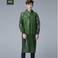 加厚牛津布长款雨衣户外时尚成人有袖风衣单人连体劳保雨衣雨披 超薄原谅色 XXL