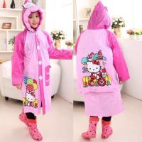 儿童雨衣带书包位卡通防水加厚雨披学生环保位充气帽檐加长裤脚 单买雨衣请备注颜色图案 18(4XL)配加长裤腿