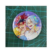 二次元动漫无限滑板sk周边历兰加亚克力实也摇摇乐立牌弹簧摆件 马口铁徽章1 两面都有保护膜记得撕了在按