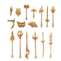 24入新款斗罗大陆手办兵器盲盒唐三昊天锤合金兵器模型小卖部玩具 随机3小盒