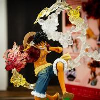 海贼王新款20cm超大路飞战斗版橡皮火拳铳手办模型盒装